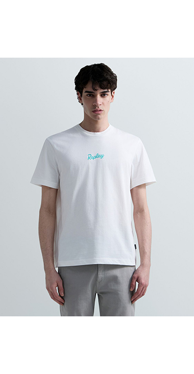 ベーシックジャージーヘリテイジプリント Tシャツ｜REPLAY リプレイ
